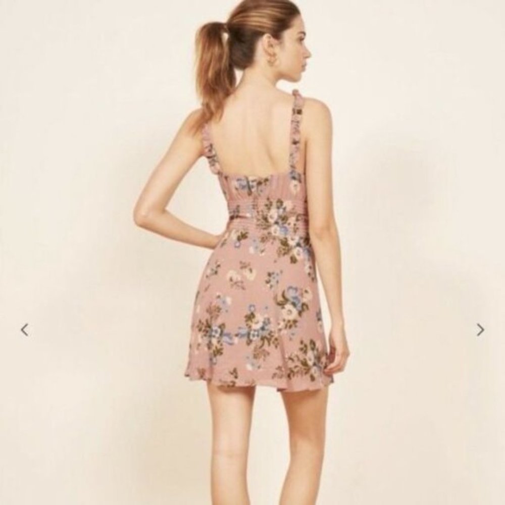 REFORMATION - ELYSE DRESS - IRENE - SIZE 8 (RUNS 1 SIZE SMALLER) - Picture 3 of 10